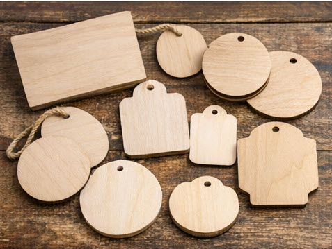 Wood craft blanks used for signs and decorations